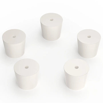 Rubber Stoppers, One-Hole, 5-Pack