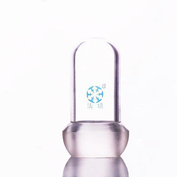 Spherical ball joint stopper, hollow glass