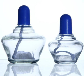 Alcohol lamp, clear glass, 150 ml to 250 ml