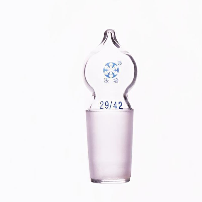 Stopper with joint, hollow glass