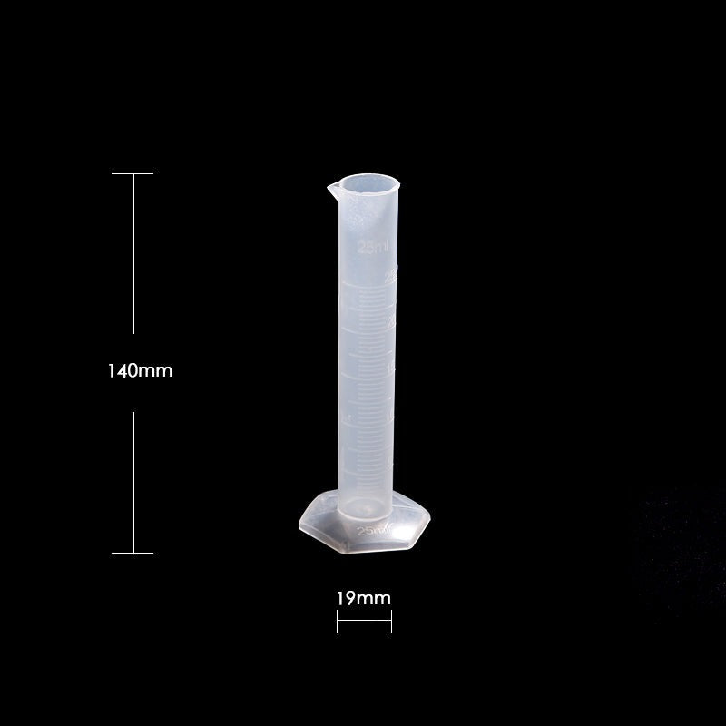 Measuring cylinders with base and spout, Plastic PP, 10 ml to 2000 ml