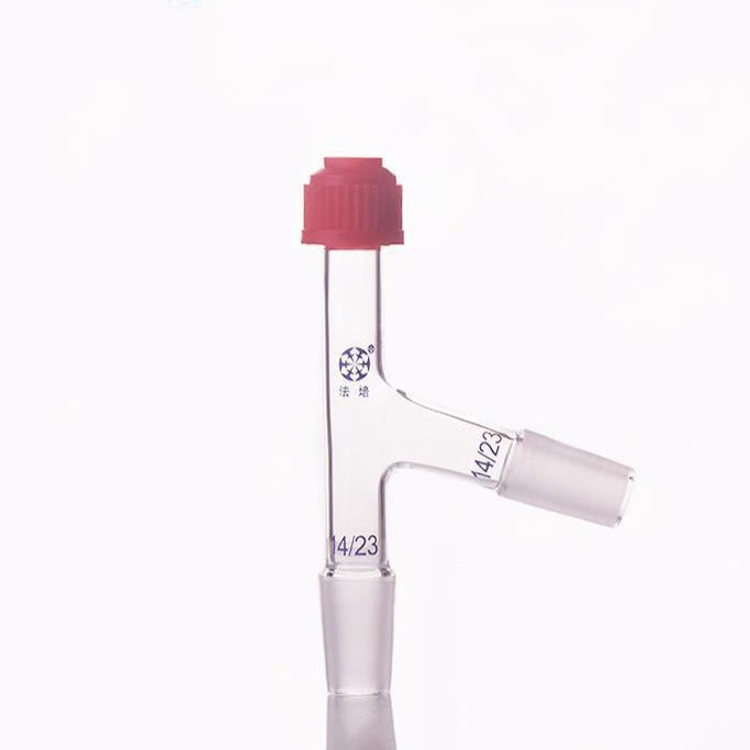 Thermometer adapter with 75° connecting tube and joint
