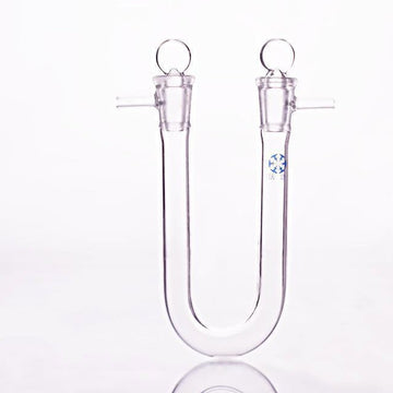 U-shaped drying tube with connector and stopcocks