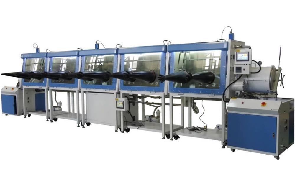 Five Chambers Glove Box with Gas Purification System