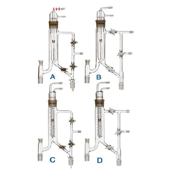 Variable reflux distillation head