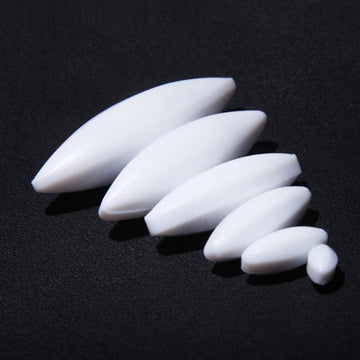 Elliptical magnetic stir bars, length 6 to 100 mm, 10 units/pack