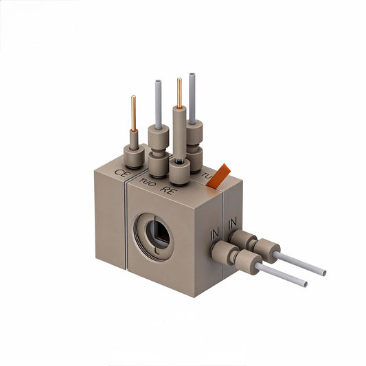 Photoelectrochemical Gas Diffusion Flow Cell with Exchangeable Membrane