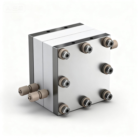 MEA Electrolysis Cell with Replaceable Flow Channels