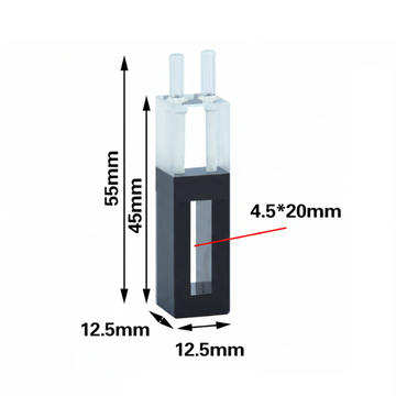 UV quartz semi-micro flow through cell,lightpath 10 mm